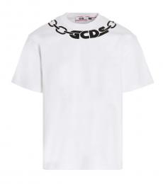 White Logo Chain T-Shirt