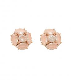 Kate Spade Rose Gold Crystal Stone Stud Earrings