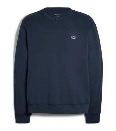 Coach Navy Blue Logo Crewneck Sweatshirt