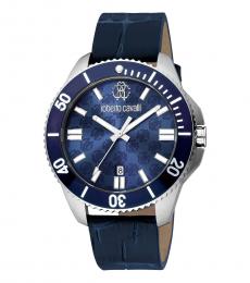 Blue Logo Dial Watch