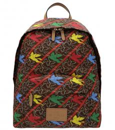 Etro Brown Pegaso Large Backpack