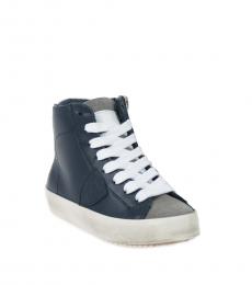 Philippe Model Baby Boys Blue High Top Sneakers