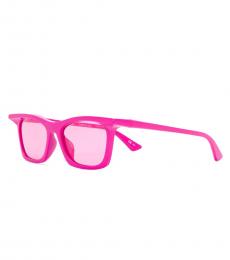 Fuchsia Square Sunglasses