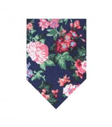 Navy Blue Agut Floral Tie