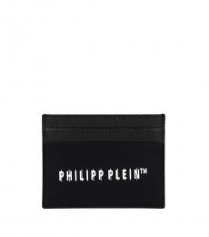 Philipp Plein Black Logo Card Holder