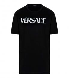 Versace Black Smiley Print T-Shirt