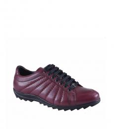 Versace Collection Cherry Leather Sneakers