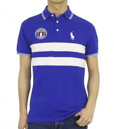 Ralph Lauren Blue Custom Slim Fit Country Polo