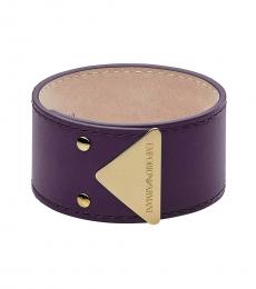 Emporio Armani Purple Logo Bracelet