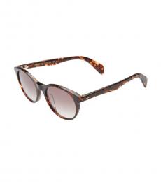 Dark Brown Round Cat Eye Sunglasses