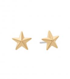 Michael Kors Gold Celestial Star Stud Earrings