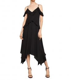 BCBGMaxazria Black Lissa Asymmetric Slip Dress
