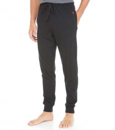 Ralph Lauren Black Relaxed Fit Cotton Knit Joggers