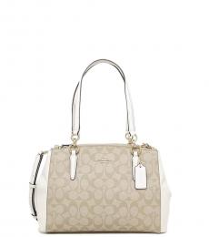 Coach Light Khaki/Chalk Christie Medium Satchel