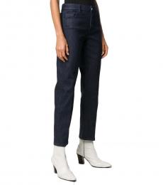 Emporio Armani Navy Blue Regular-Fit Denim Jeans