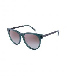 Bottega Veneta Dark Green Gradient Sunglasses