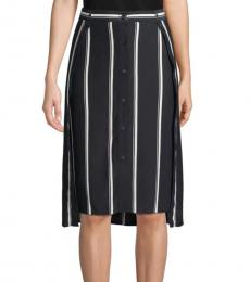 Rag And Bone Navy Stripe Debbie Striped Skirt