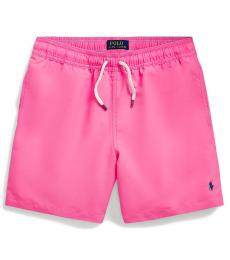 Ralph Lauren Boys Resort Rose Traveler Swim Trunks