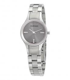 Calvin Klein Silver Crystal Silver Dial Watch