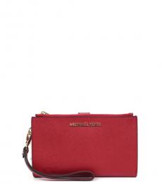 Michael Kors Scarlet Jet Set Double Zip Wristlet