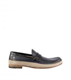 Black Penny Leather Loafers