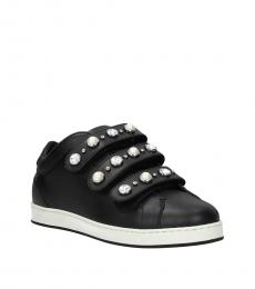 Black Jewel Strap Sneakers