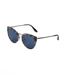 Prada Metal Havana Cat-Eye Sunglasses