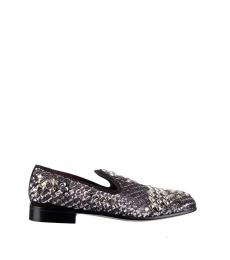 Silver Studs Sequins Loafers