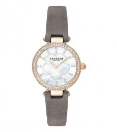 Coach Grey White Perl Face Dial Watch