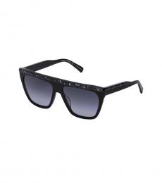 Black Blue Gradient Square Sunglasses