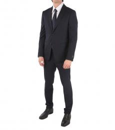 Ermenegildo Zegna Dark Blue Side Vents 2-Button Suit