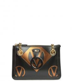 Mario Valentino Black Ginette Small Shoulder Bag