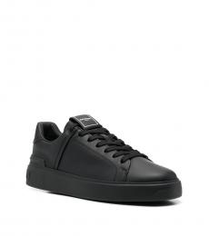 Balmain Black B Court Lace Up Sneakers