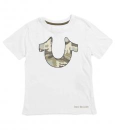 True Religion Boys White Logo T-Shirt