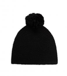 UGG Black Pom-Pom Beanie Hat