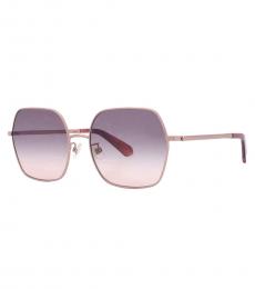 Kate Spade Rose Gold Grey Butterfly Sunglasses