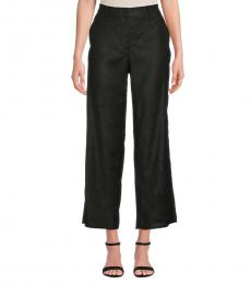 BCBGMaxazria Black Straight Leg Ankle Trouser