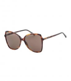 Jimmy Choo Brown Butterfly Sunglasses