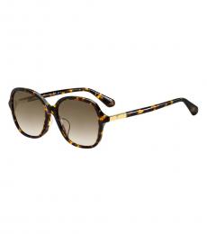 Kate Spade Brown Havana Butterfly Sunglasses