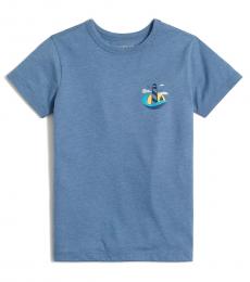J.Crew Little Boys Delphinum Blue Graphic T-Shirt