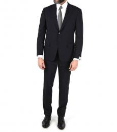 Corneliani Navy Blue Side Vents 2-Button Mantua Suit