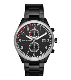 Michael Kors Black Saunder Chronograph Watch