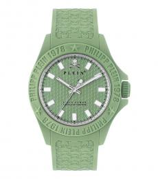 Philipp Plein Light Green Logo Watch
