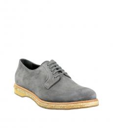 Grey Suede Leather Lace Ups