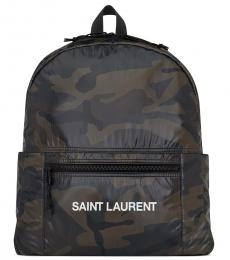 Saint Laurent Camo Print Nuxx Large Backpack