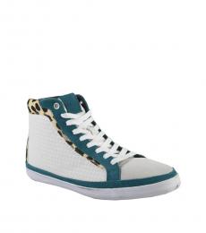 Just Cavalli White High Top Sneakers