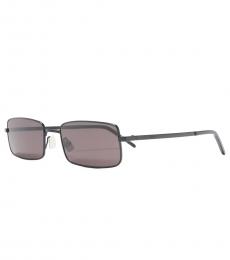 Saint Laurent Black Rectangular Sunglasses