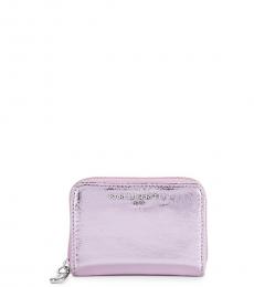 Karl Lagerfeld Metallic Pink Maybelle Wallet