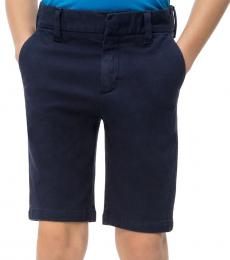 Calvin Klein Boys Peacot Cotton Canvas Shorts