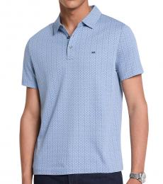 Michael Kors Chambray Printed Logo Polo